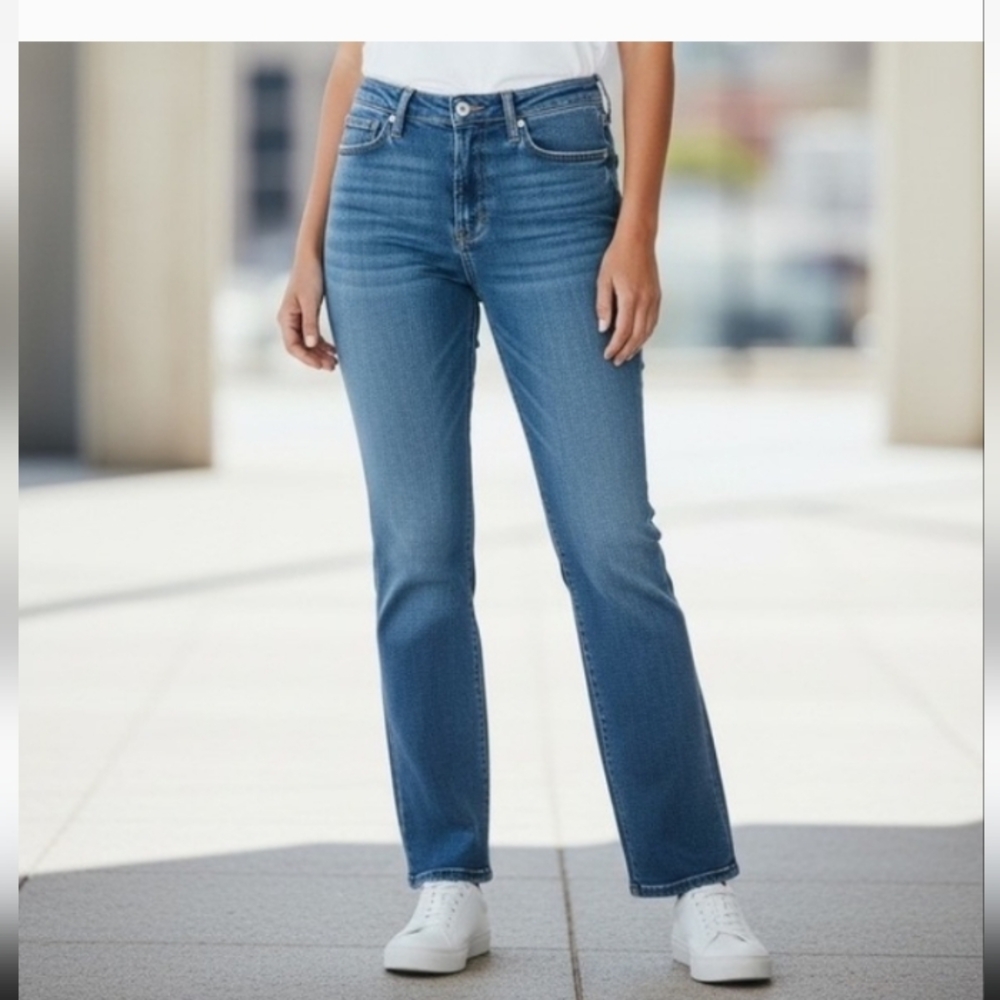 Rare 7 For All Mankind Kimmie Bootcut "Heidi" Med Wash Jeans Mid Rise Size 32x29